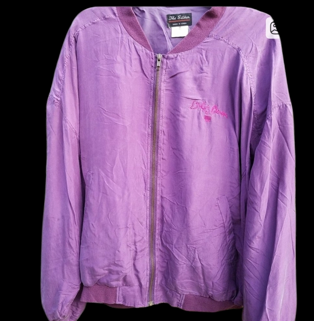 PROMO VINTAGE "LIVING COLOUR" BAND, from Epic, Windbreaker Jacket (XL) - Picture 2 of 5